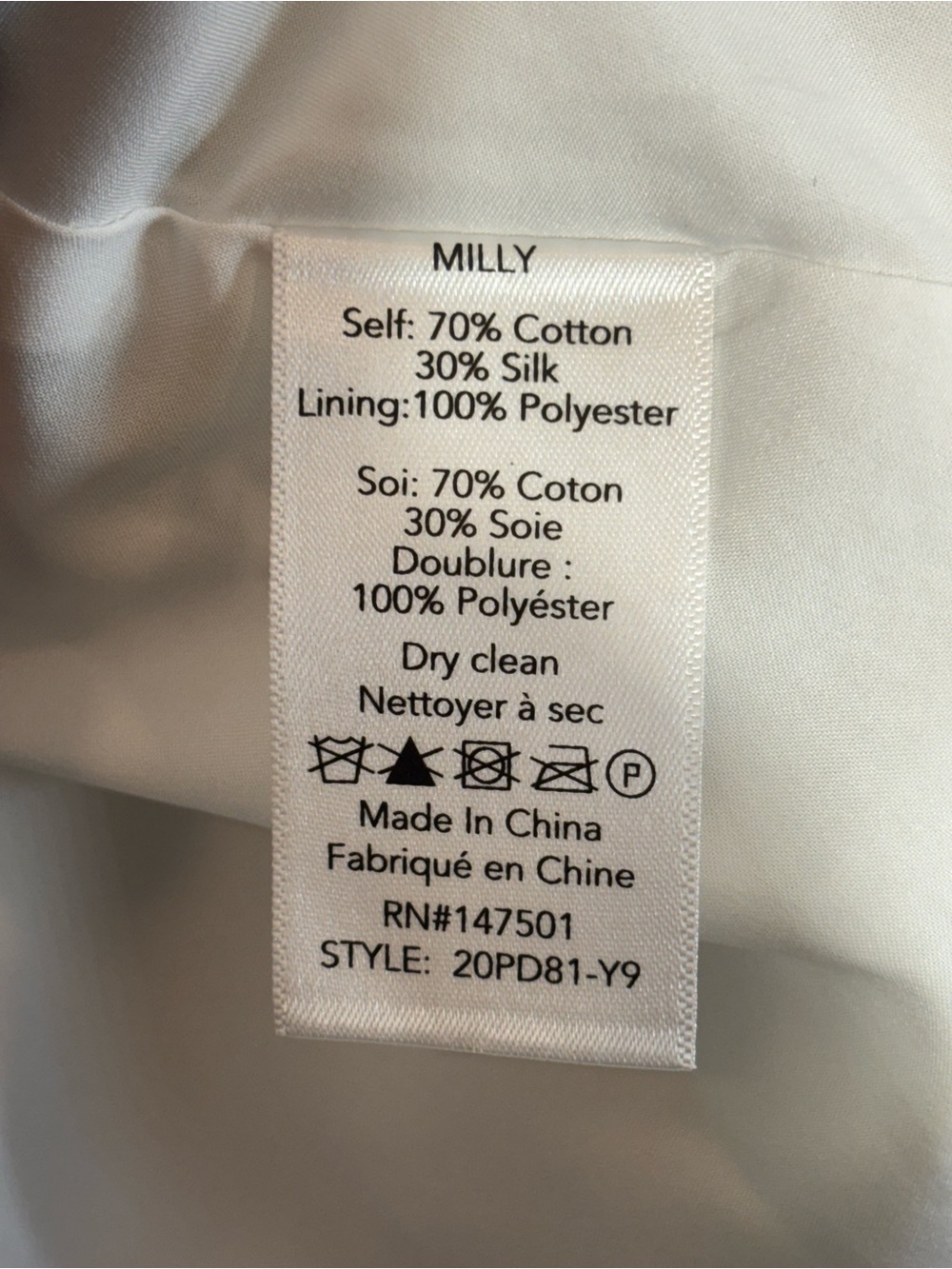 Milly Strapless Floral A-Line Dress in White, Pink and Black Size 4 - Picture 10 of 10